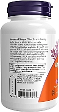 Kwas alfa-liponowy w kapsułkach, 250 mg - Now Foods Alpha Lipoic Acid — Zdjęcie N3