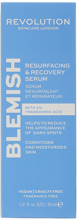 Serum do twarzy przeciwko plamom pigmentacyjnym dla kobiet - Revolution Skincare Blemish Resurfacing & Recovery 2% Tranexamic Acid Serum — Zdjęcie N2