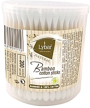Patyczki bawełniane w słoiczku, 200 szt. - Mattes Lybar Bamboo Cotton Sticks  — Zdjęcie N1