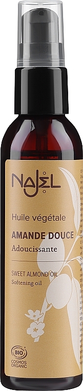 Organiczny olej ze słodkich migdałów - Najel Natural Organic Sweet Almond Oil