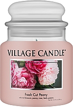 Świeca zapachowa w słoiczku Świeża piwonia - Village Candle Fresh Cut Peony — Zdjęcie N2