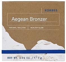 Puder-bronzer do twarzy - Korres Aegean Bronzer Natural Tan Look Healthy Glow — Zdjęcie N1