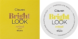 Hydrożelowe płatki pod oczy z retinolem - Clavier Bright Look Retinol Hydrogel Eye Patch — Zdjęcie N2