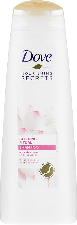 Szampon do włosów suchych i matowych Różowy lotos i woda ryżowa - Dove Nourishing Secrets Glowing Ritual Shampoo