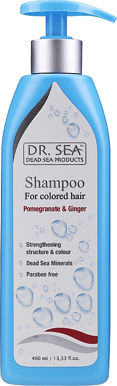 Szampon z granatem i imbirem - Dr Sea Shampoo Pomegranate & Ginger — Zdjęcie N1