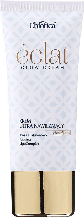 Ultranawlżający krem do twarzy - L'biotica Eclat Glow Cream  — Zdjęcie N2