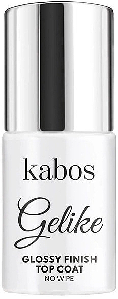 Nabłyszczający top coat bez lepkiej warstwy - Kabos Gelike Glossy Finish Top Coat No Wipe — Zdjęcie N1