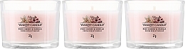 Zestaw świec zapachowych - Yankee Candle Pink Cherry & Vanilla (candle/3x37g) — Zdjęcie N2