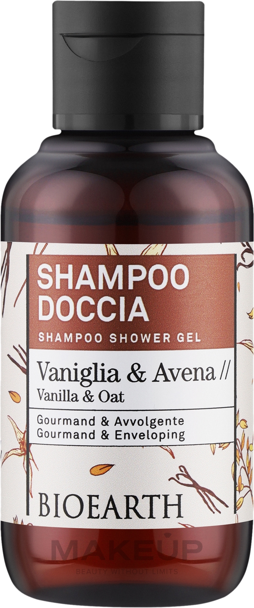 Szampon-żel pod prysznic Waniliowo-owsiany - Bioearth Family Vanilla & Oat Shampoo Shower Gel — Zdjęcie 100 ml
