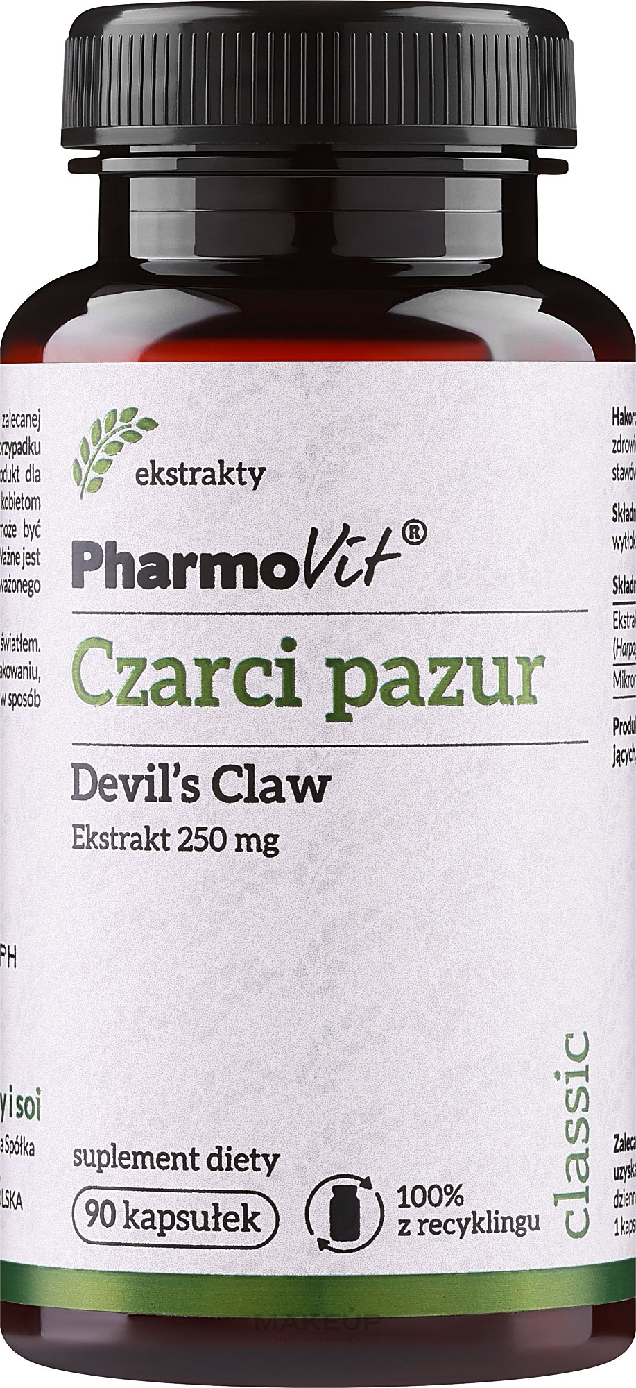Suplement diety Czarci pazur - Pharmovit Classic — Zdjęcie 90 szt.