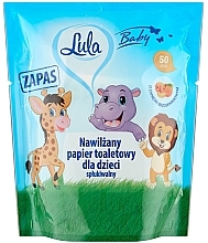 Nawilżany papier toaletowy dla dzieci Brzoskwinia - Lula Baby Wet — Zdjęcie N1