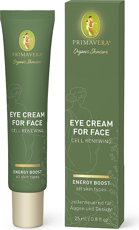 Krem do skóry wokół oczu, odnawiający komórki - Primavera Eye Cream For Face Cell Renewing — Zdjęcie N2