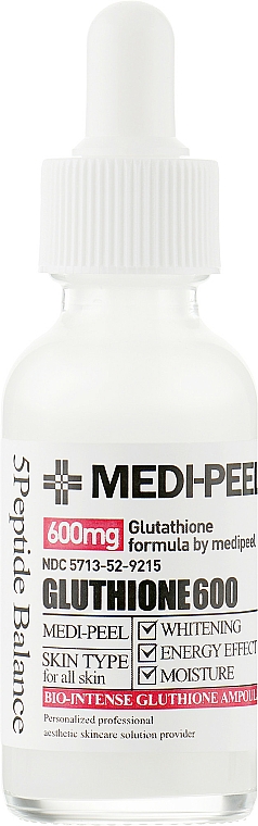 Rozjaśniające serum do twarzy w ampułkach z glutationem - MEDIPEEL Bio-Intense Gluthione 600 White Ampoule — Zdjęcie N4