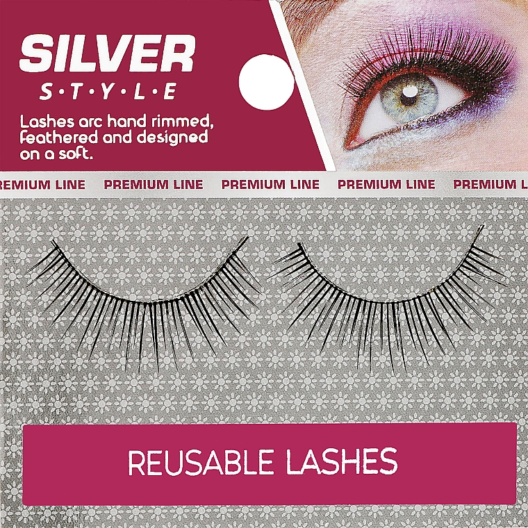 Długie sztuczne rzęsy, FR 204 - Silver Style Eyelashes — Zdjęcie N1