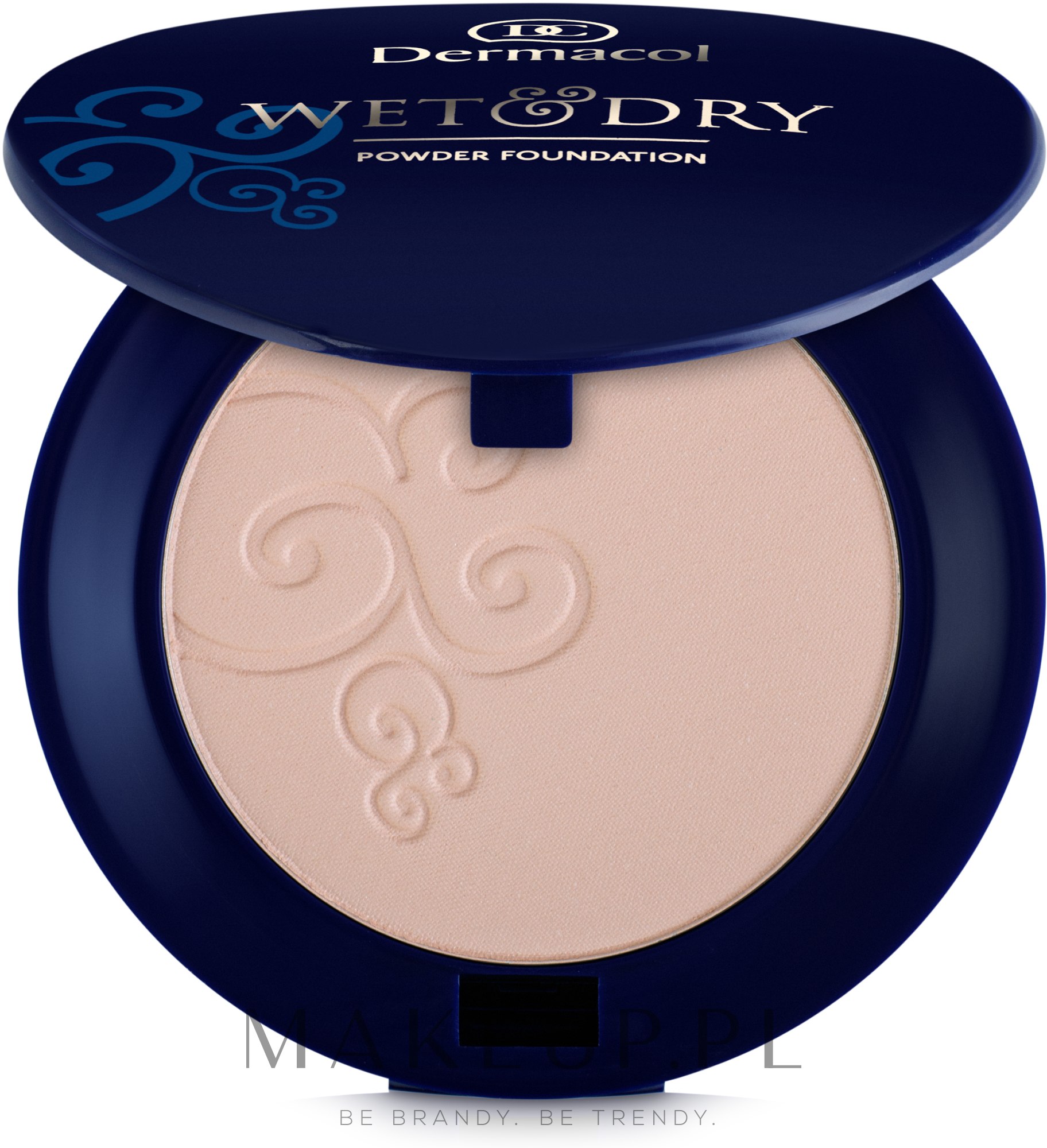 Kompaktowy puder z lusterkiem do nakładania na sucho i na mokro - Dermacol Wet & Dry Powder Foundation — Zdjęcie 03