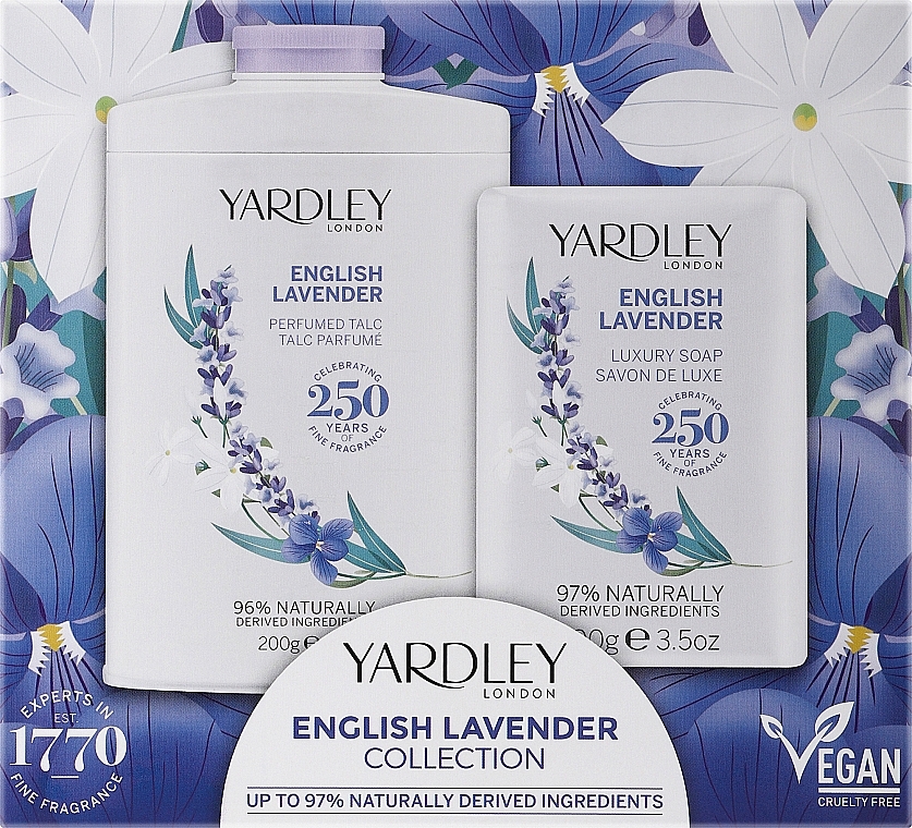 Yardley English Lavender - Zestaw (talc/200g + soap/100g) — Zdjęcie N1