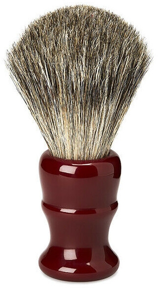 Pędzel do golenia, czerwony uchwyt - Acca Kappa Pure Badger Shaving Brush — Zdjęcie N1