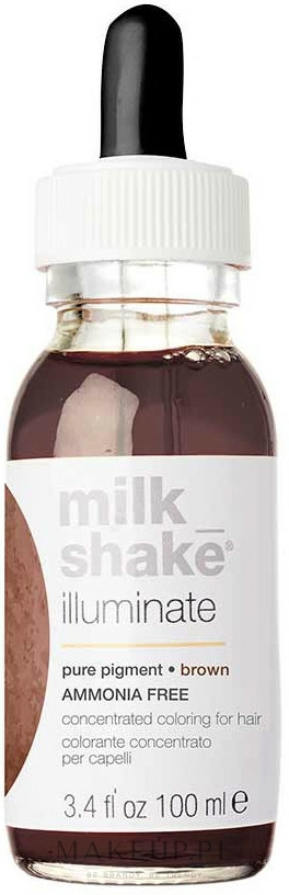 Skoncentrowana farba do włosów - Milk Shake Illuminate Pure Pigment — Zdjęcie Brown