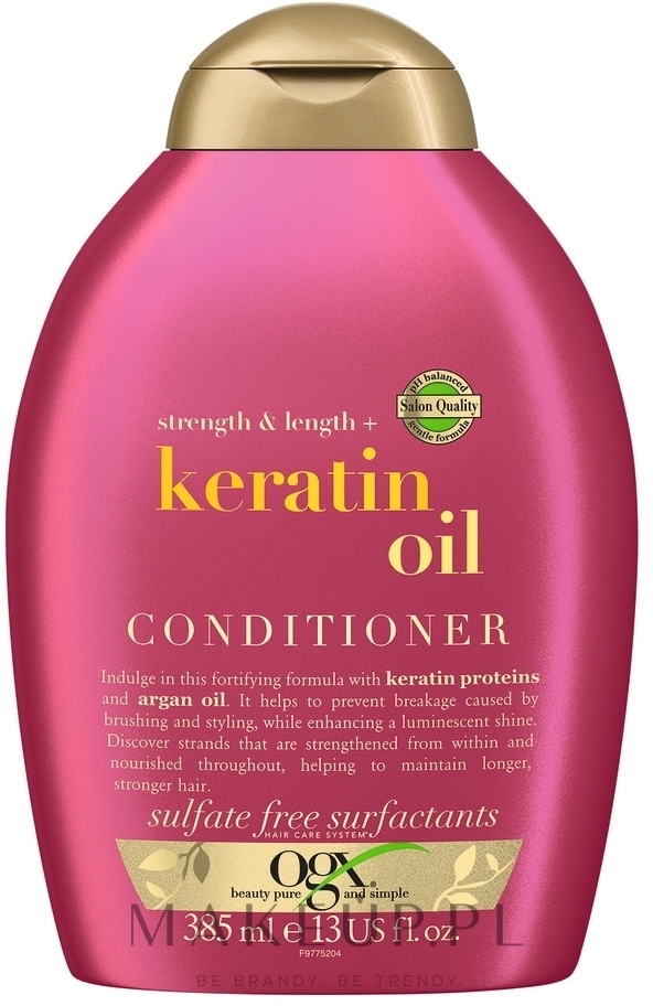 Odżywka przeciw łamliwości włosów - OGX Anti-Breakage Keratin Oil Conditioner — Zdjęcie 385 ml