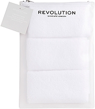 Ręczniki do demakijażu z mikrofibry, 3 sztuki - Revolution Skincare Recycled & Reusable Microfibre Cleansing Cloths — Zdjęcie N1