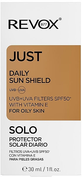 Filtr przeciwsłoneczny SPF 50+ z witaminą E - Revox Just Daily Sunscreen SPF50+ — Zdjęcie N2