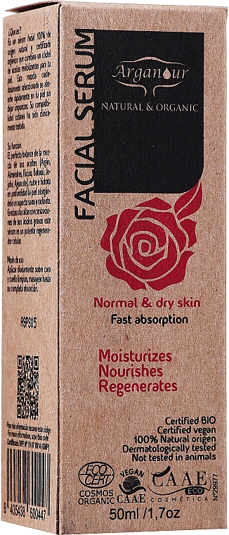 Serum do suchej cery - Arganour Facial Serum Dry Skin — Zdjęcie N2