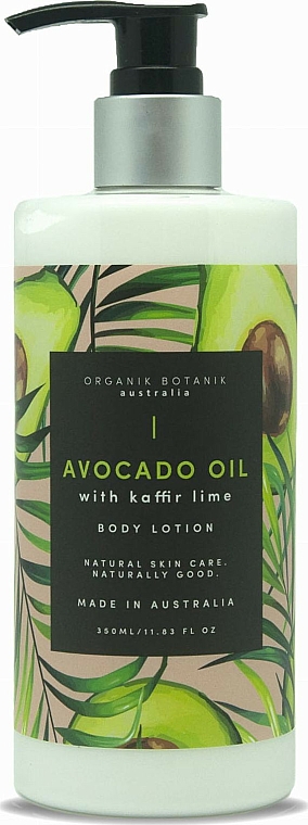 Balsam do ciała Awokado i limonki kaffiru - Organik Botanik Avocado Oil With Kaffir Lime Body Lotion — фото N1