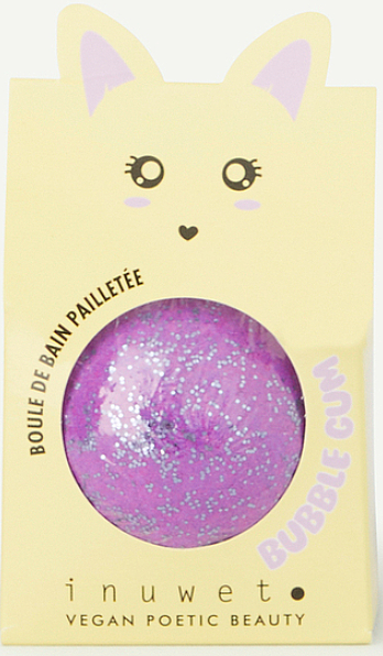 Kula do kąpieli - Inuwet Bath Bomb Glitter Bubble Gum — Zdjęcie N1
