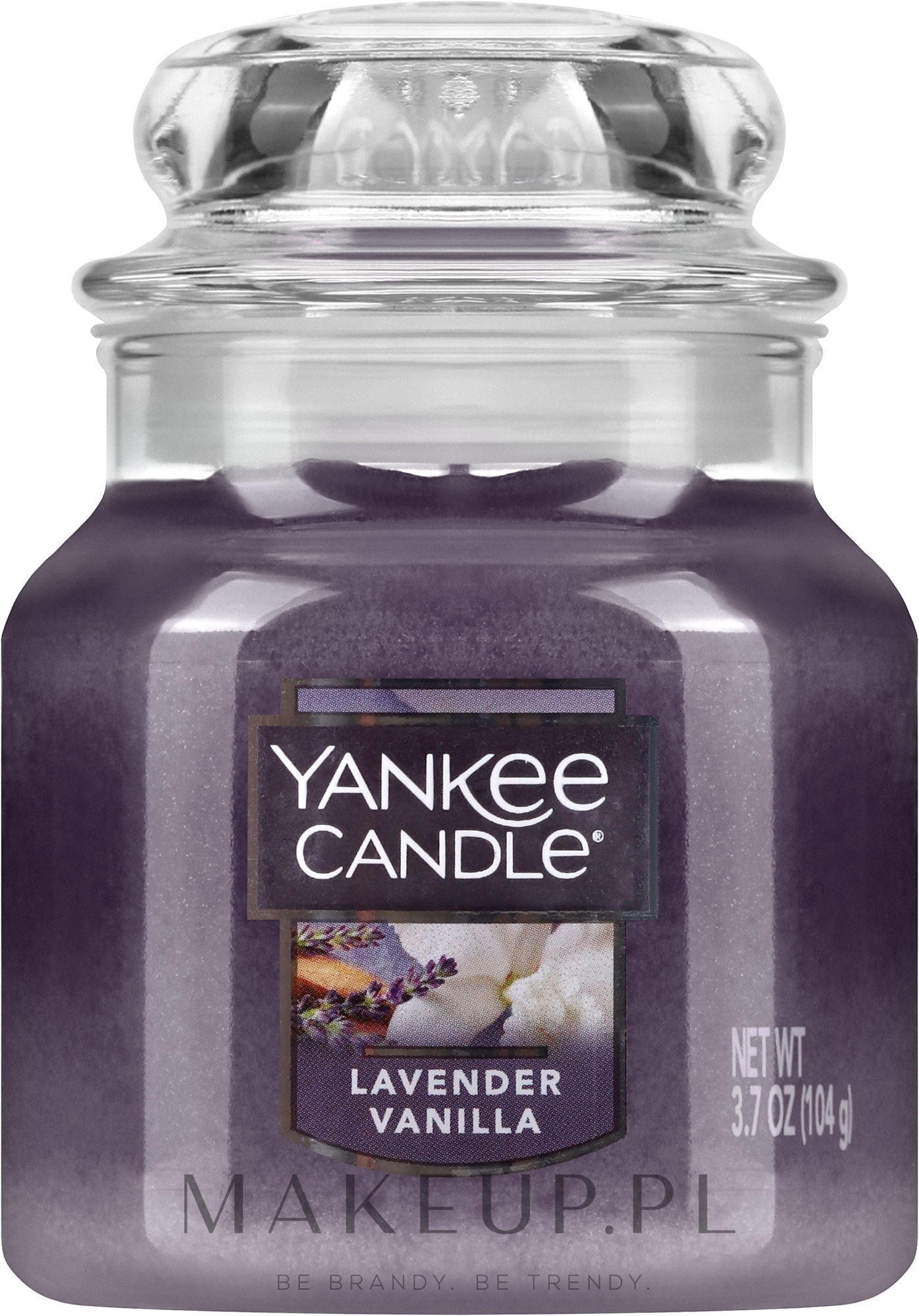 Świeca zapachowa w słoiku Lawenda i wanilia - Yankee Candle Lavender and Vanilla — Zdjęcie 104 g