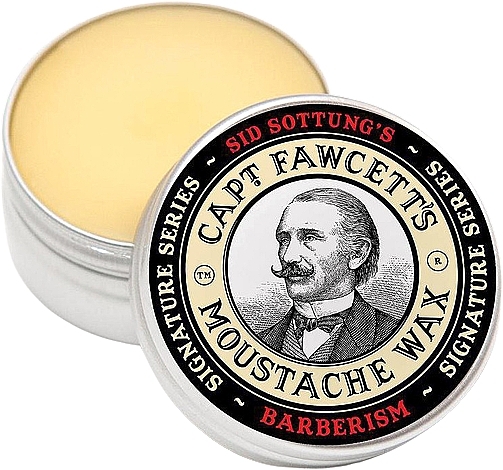 Zestaw - Captain Fawcett Moustache Wax & Folding Pocket Moustache Comb (CF.87T) (wax/15ml + comb/1pc)  — Zdjęcie N2