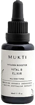 Witaminowy booster do twarzy Vital B - Mukti Organics Vitamin Booster Elixir — Zdjęcie N1