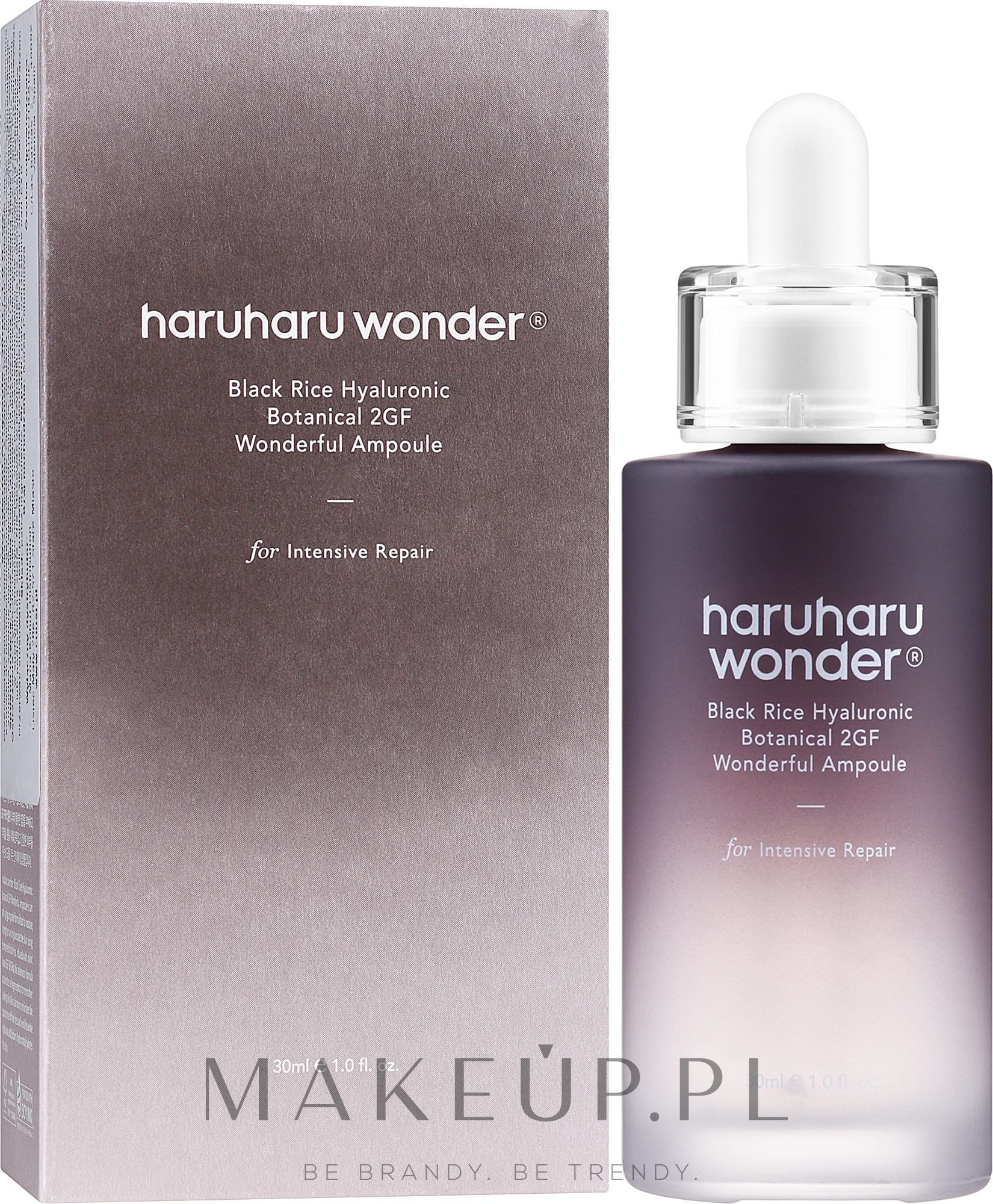 Ampułka przeciwstarzeniowa do twarzy - Haruharu Wonder Black Rice Hyaluronic Botanical 2GF Wonderful Ampoule — Zdjęcie 30 ml