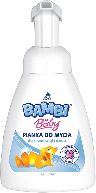 Pianka do kąpieli dla niemowląt i dzieci - Pollena Savona Bambi Baby Washing Foam For Babies and Children — Zdjęcie N1