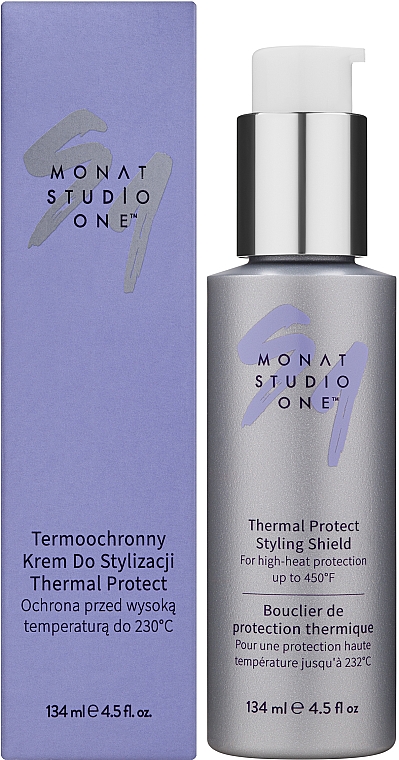 Termoochronny krem ​​do stylizacji włosów - Monat Studio One Thermal Protect Styling Shield — Zdjęcie N2