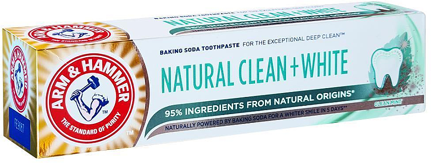 Pasta do zębów - Arm & Hammer Natural Clean + White Toothpaste — Zdjęcie N1