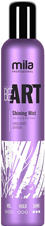 Utrwalający spray do włosów nadający blasku - Mila Professional Beart Shining Mist — Zdjęcie N1