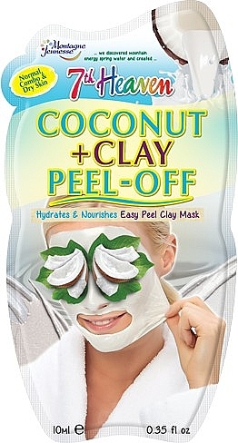 Maseczka do twarzy z kokosem i glinką - 7th Heaven Coconut & Clay Peel Off Mask — Zdjęcie N1