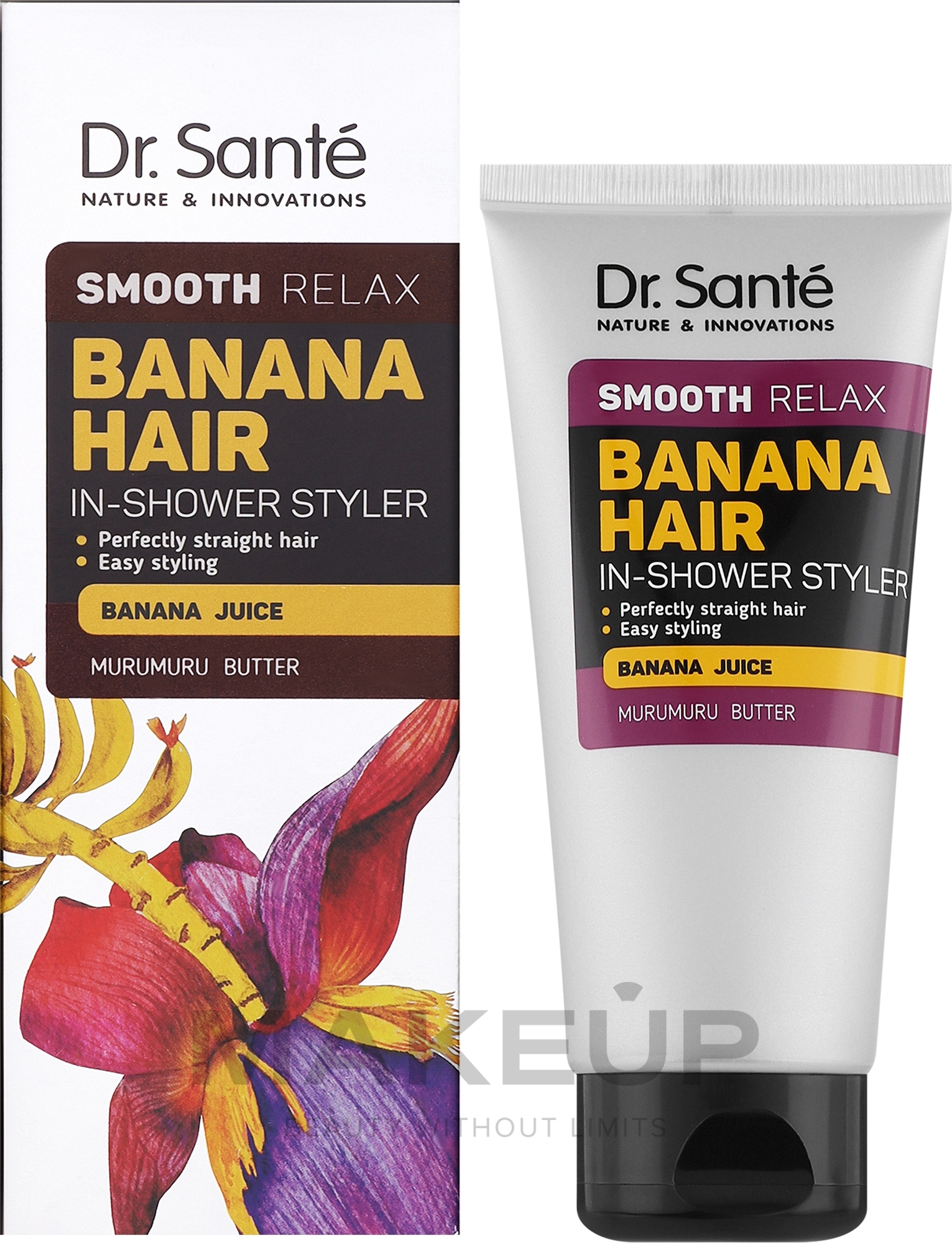 Środek wygładzający włosy - Dr Sante Banana Hair Smooth Relax In-shower Styler — Zdjęcie 100 ml