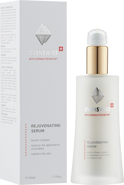 Odmładzające serum do twarzy - Evenswiss Rejuvenating Serum — Zdjęcie N2