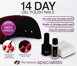 Kup Zestaw do manicure hybrydowego z lampą UV - Rio-Beauty 14 Day Gel Polish Nails