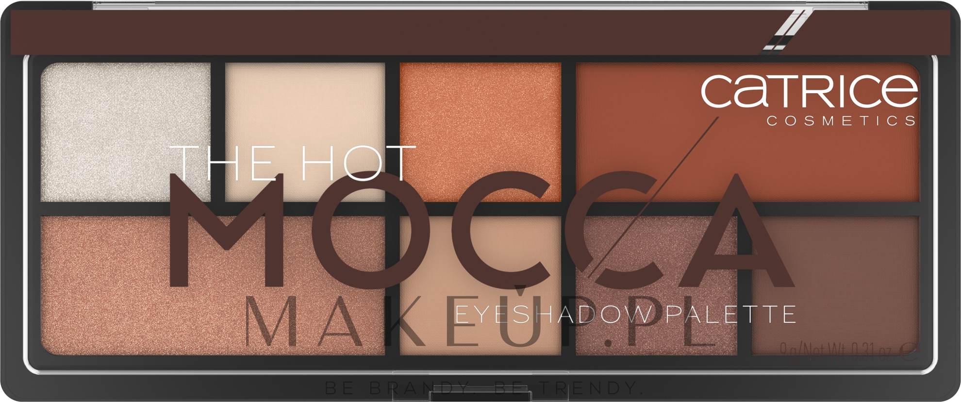 Paleta cieni do powiek - Catrice The Hot Mocca Eyeshadow Palette — Zdjęcie 9 g