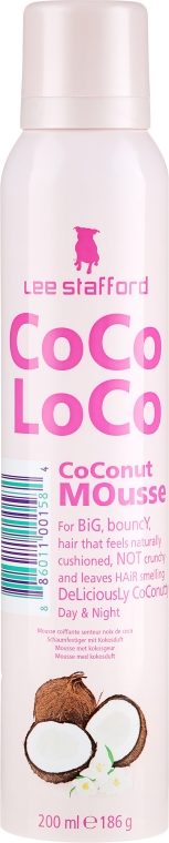 Kokosowa pianka do włosów - Lee Stafford CoCo LoCo Coconut Mousse — фото N1