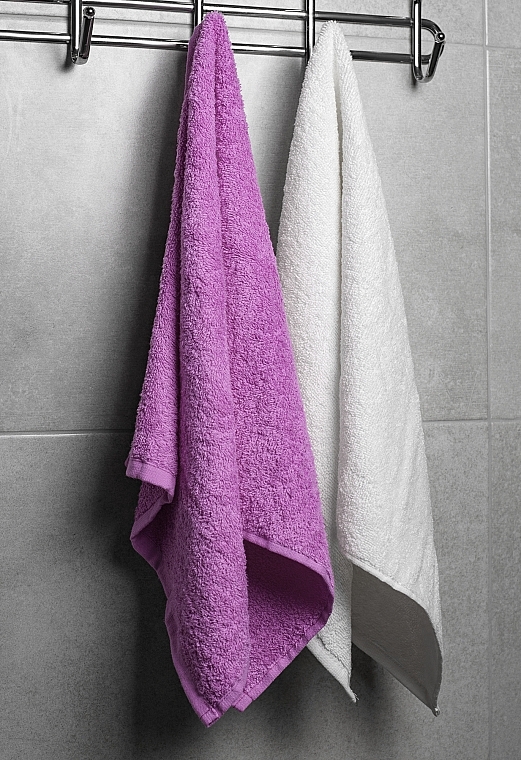 Zestaw ręczników do twarzy, biały i liliowy Twins - MAKEUP Face Towel Set Lilac + White — Zdjęcie N3