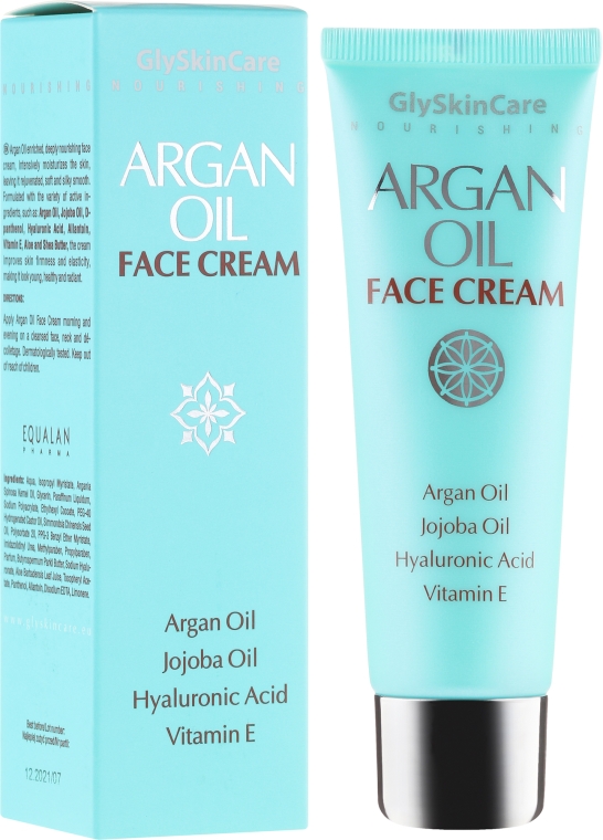 Odżywczy krem do twarzy z olejem arganowym - GlySkinCare Argan Oil Face Cream