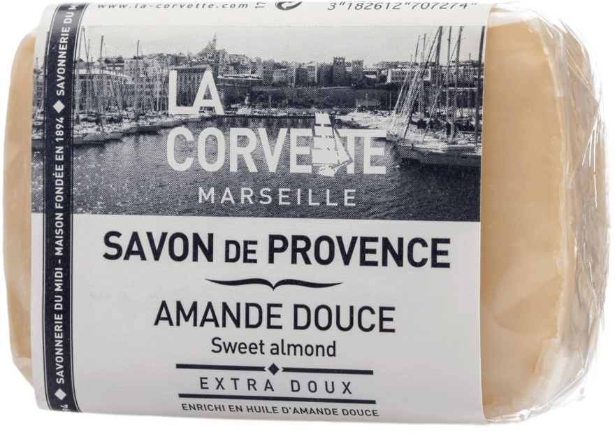 Mydło w kostce Słodki migdał - La Corvette Provence Sweet Almond Soap — Zdjęcie N1