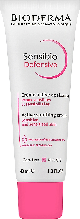 Lekki krem ​​do skóry wrażliwej - Bioderma Sensibio Defensive Active Soothing Cream
