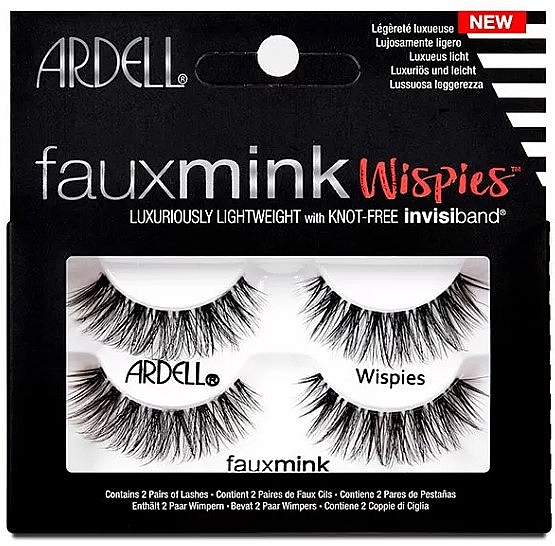 Zestaw sztucznych rzęs - Ardell Faux Mink Multipack Twin Pack Wispies — Zdjęcie N1