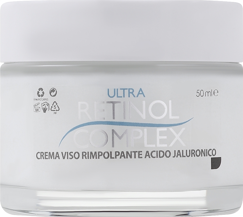 Ujędrniający krem do twarzy z kwasem hialuronowym - Retinol Complex Ultra Lift Plumping Face Cream With Hyaluronic Acid — Zdjęcie N1