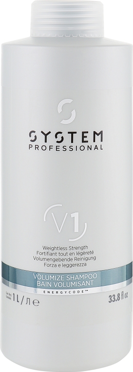 Szampon dodający włosom objętości - System Professional Volumize Shampoo V1 — Zdjęcie N1