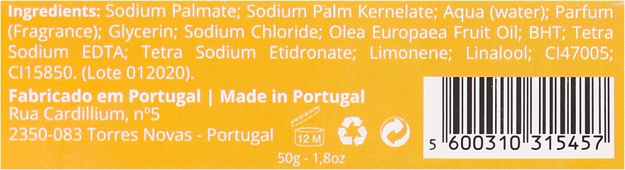 Naturalne mydło w kostce - Essencias de Portugal Living Portugal Orange — Zdjęcie N3